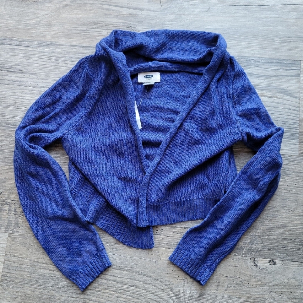 Blue Shrug Sweater